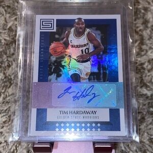 2017-18 TIM HARDAWAY Status Basketball Elite Signatures Golden State Warriors